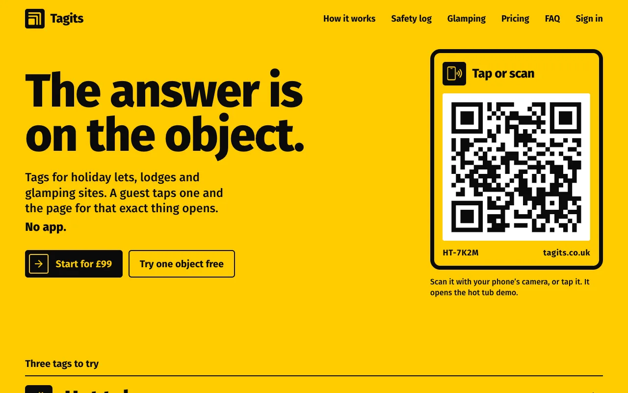 Tagits: the homepage